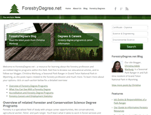 Tablet Screenshot of forestrydegree.net